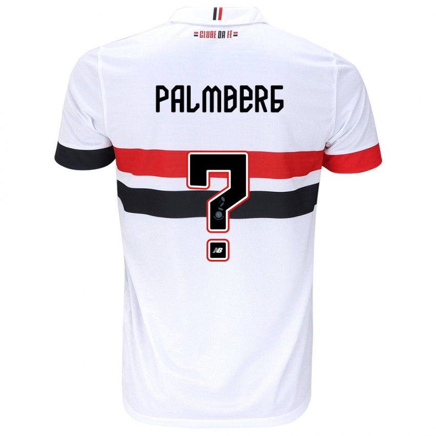 Niño Camiseta Palmberg #0 Blanco Rojo Negro 1ª Equipación 2024/25 La Camisa México