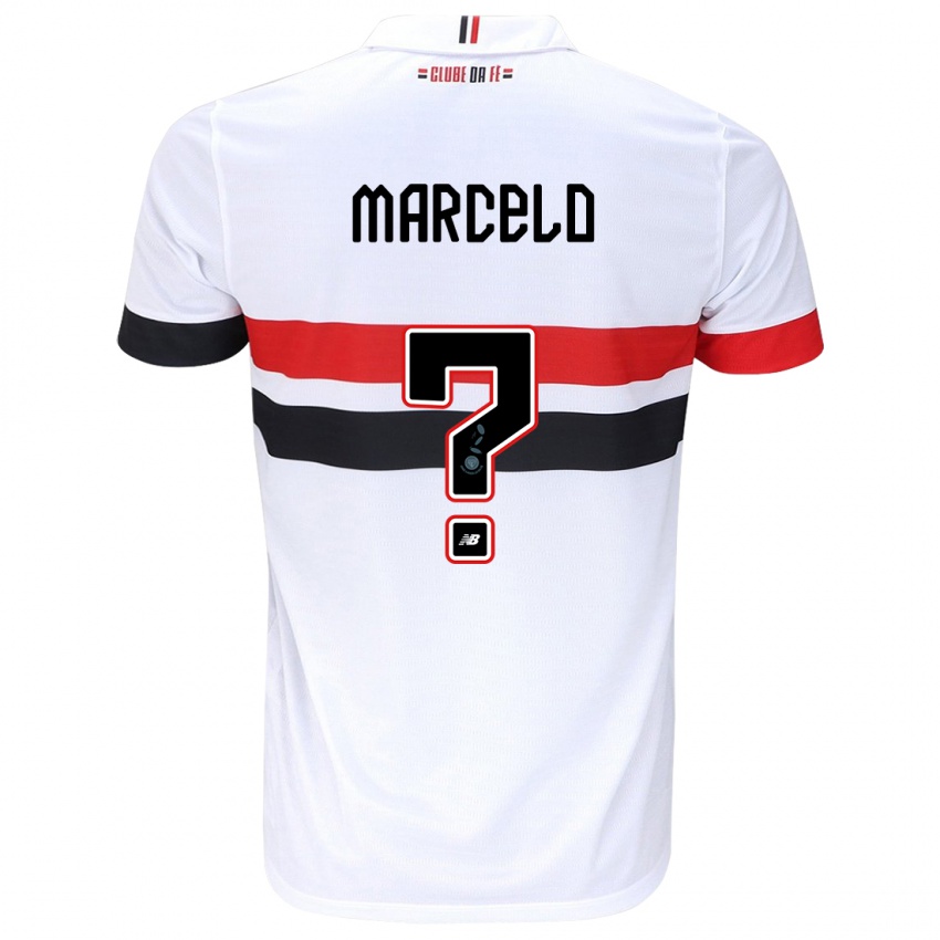 Niño Camiseta Marcelo #0 Blanco Rojo Negro 1ª Equipación 2024/25 La Camisa México