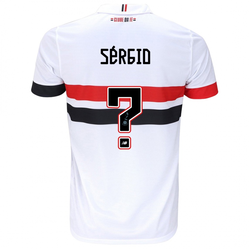 Niño Camiseta Paulo Sérgio #0 Blanco Rojo Negro 1ª Equipación 2024/25 La Camisa México