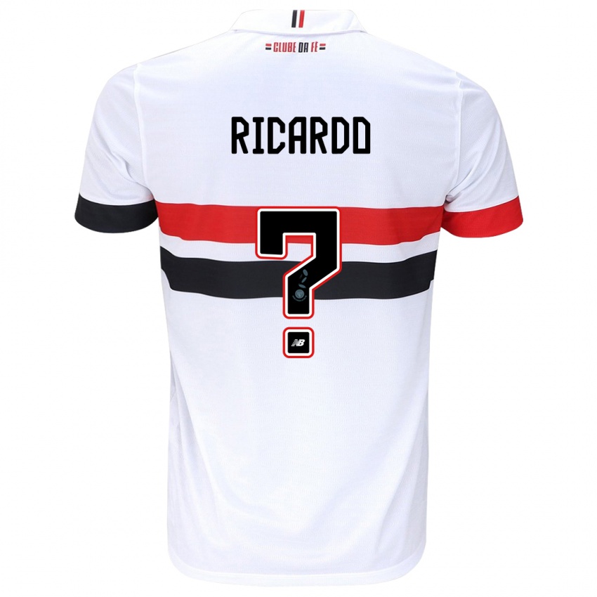 Niño Camiseta João Ricardo #0 Blanco Rojo Negro 1ª Equipación 2024/25 La Camisa México