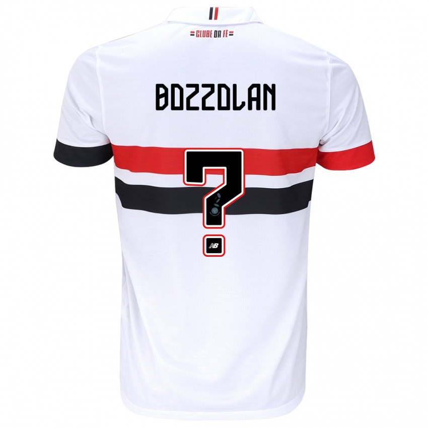 Niño Camiseta Gabriel Bozzolan #0 Blanco Rojo Negro 1ª Equipación 2024/25 La Camisa México