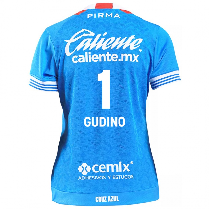 Niño Camiseta Andres Gudino #1 Cielo Azul 1ª Equipación 2024/25 La Camisa México