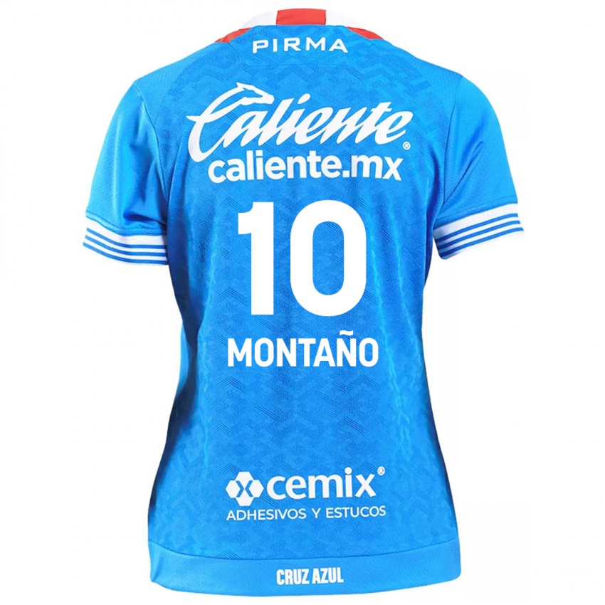 Niño Camiseta Andrés Montaño #10 Cielo Azul 1ª Equipación 2024/25 La Camisa México