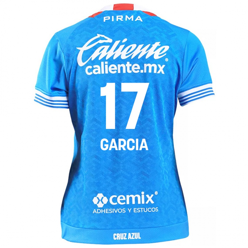 Niño Camiseta Amaury Garcia #17 Cielo Azul 1ª Equipación 2024/25 La Camisa México