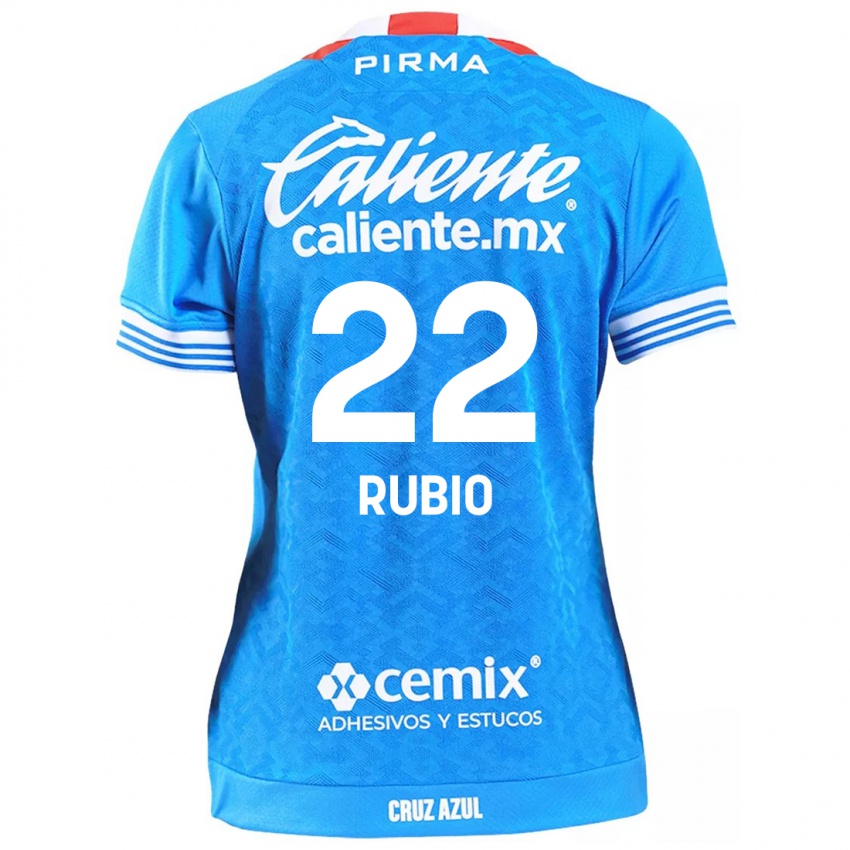 Niño Camiseta Raymundo Rubio #22 Cielo Azul 1ª Equipación 2024/25 La Camisa México