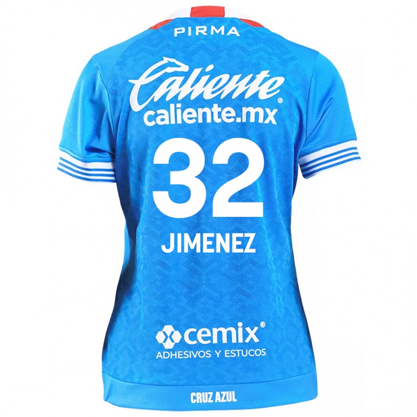 Niño Camiseta Cristian Jimenez #32 Cielo Azul 1ª Equipación 2024/25 La Camisa México