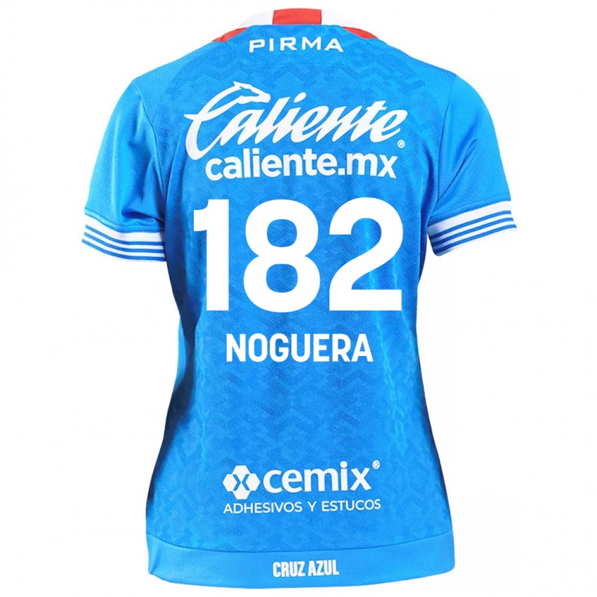 Niño Camiseta Heldrich Noguera #182 Cielo Azul 1ª Equipación 2024/25 La Camisa México