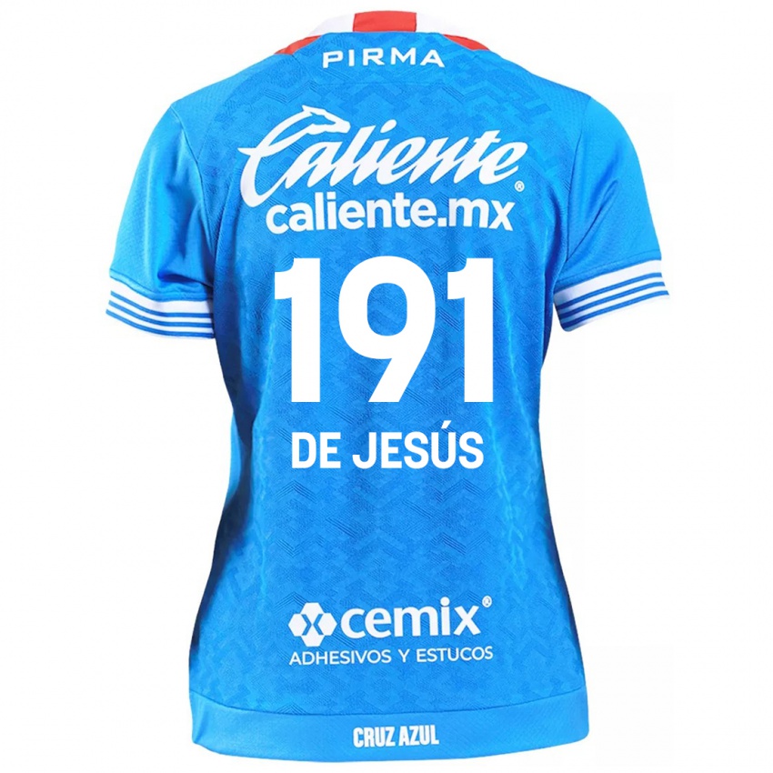 Niño Camiseta Luis De Jesús #191 Cielo Azul 1ª Equipación 2024/25 La Camisa México