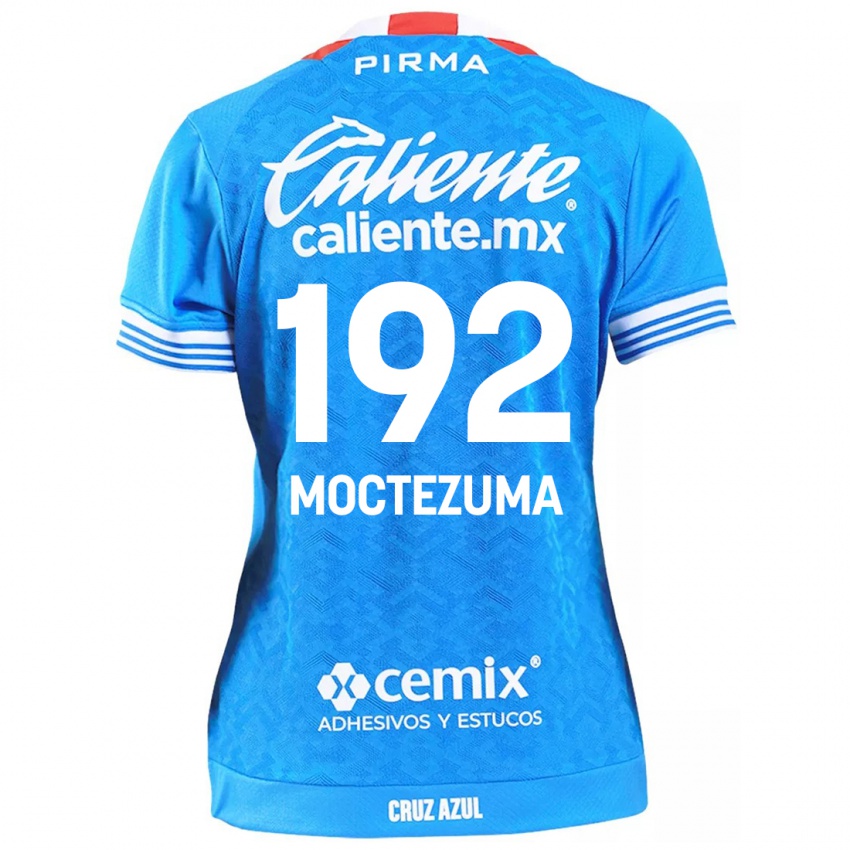 Niño Camiseta Brayan Moctezuma #192 Cielo Azul 1ª Equipación 2024/25 La Camisa México