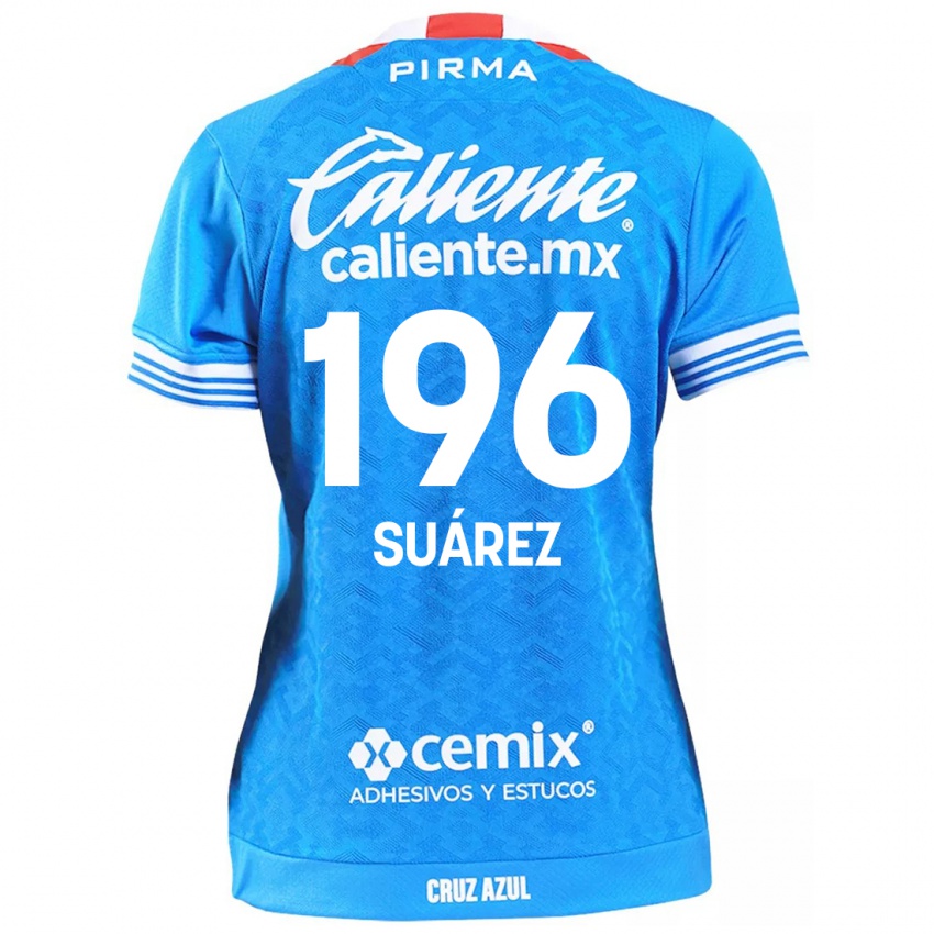 Niño Camiseta Javier Suárez #196 Cielo Azul 1ª Equipación 2024/25 La Camisa México