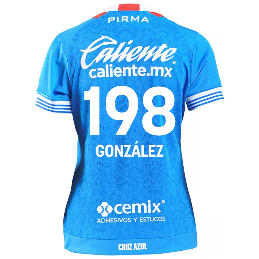 Niño Camiseta Kenneth González #198 Cielo Azul 1ª Equipación 2024/25 La Camisa México