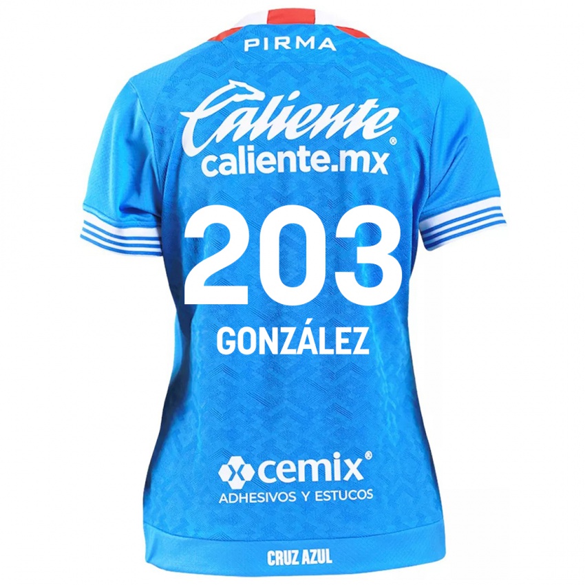 Niño Camiseta Rogelio González #203 Cielo Azul 1ª Equipación 2024/25 La Camisa México