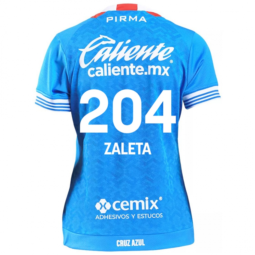 Niño Camiseta Mauro Zaleta #204 Cielo Azul 1ª Equipación 2024/25 La Camisa México