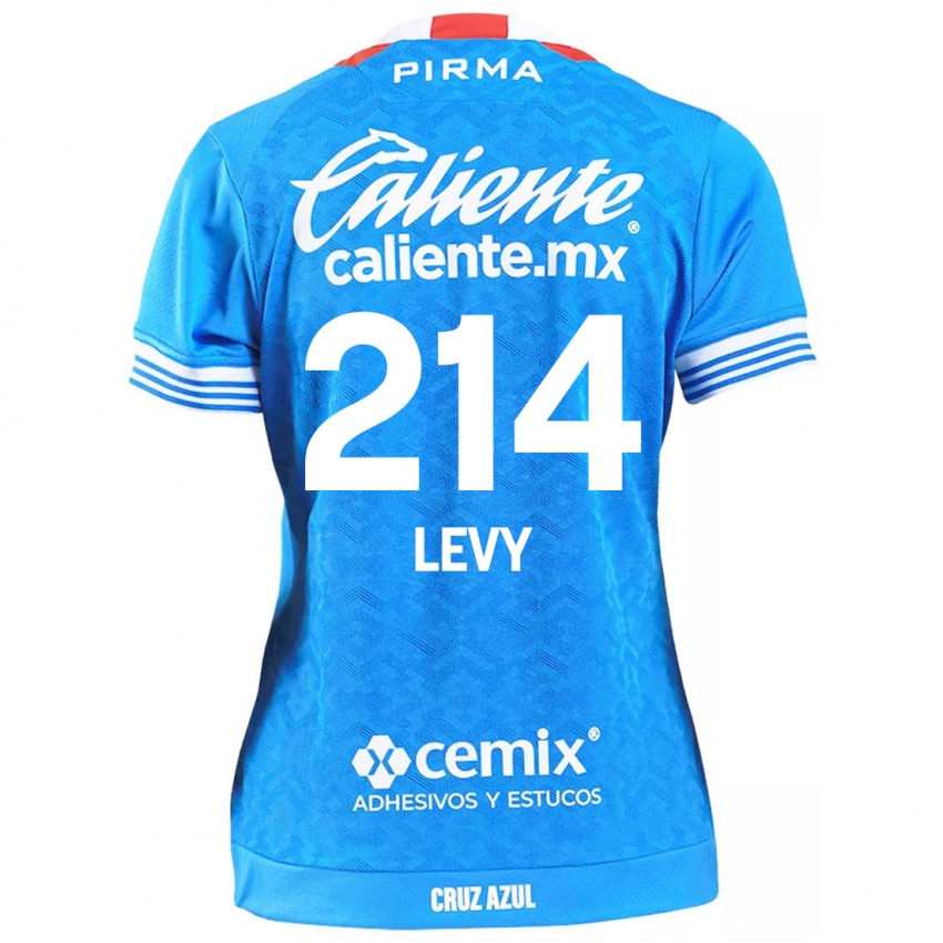 Niño Camiseta Mateo Levy #214 Cielo Azul 1ª Equipación 2024/25 La Camisa México