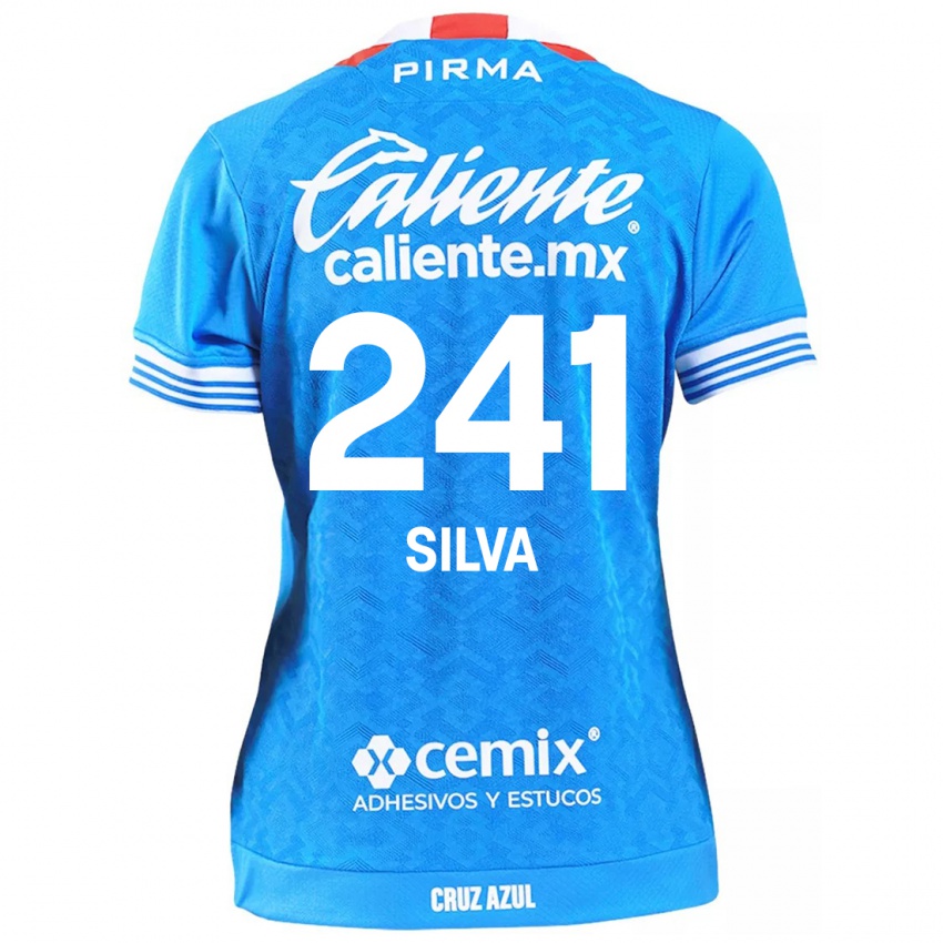 Niño Camiseta Iván Silva #241 Cielo Azul 1ª Equipación 2024/25 La Camisa México