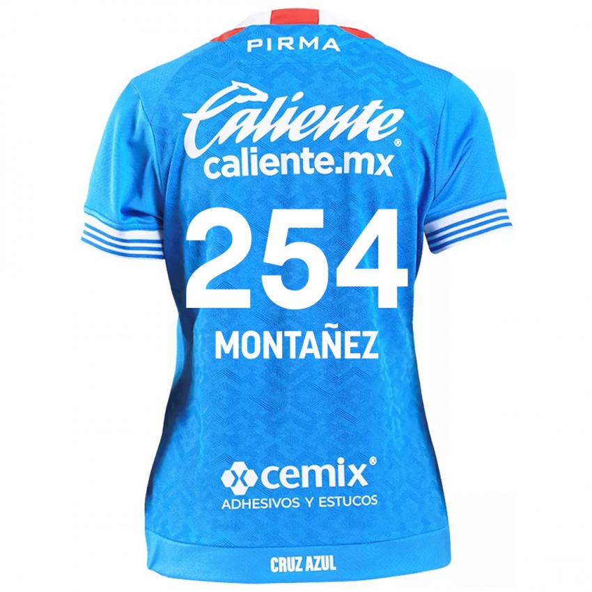 Niño Camiseta Humberto Montañez #254 Cielo Azul 1ª Equipación 2024/25 La Camisa México