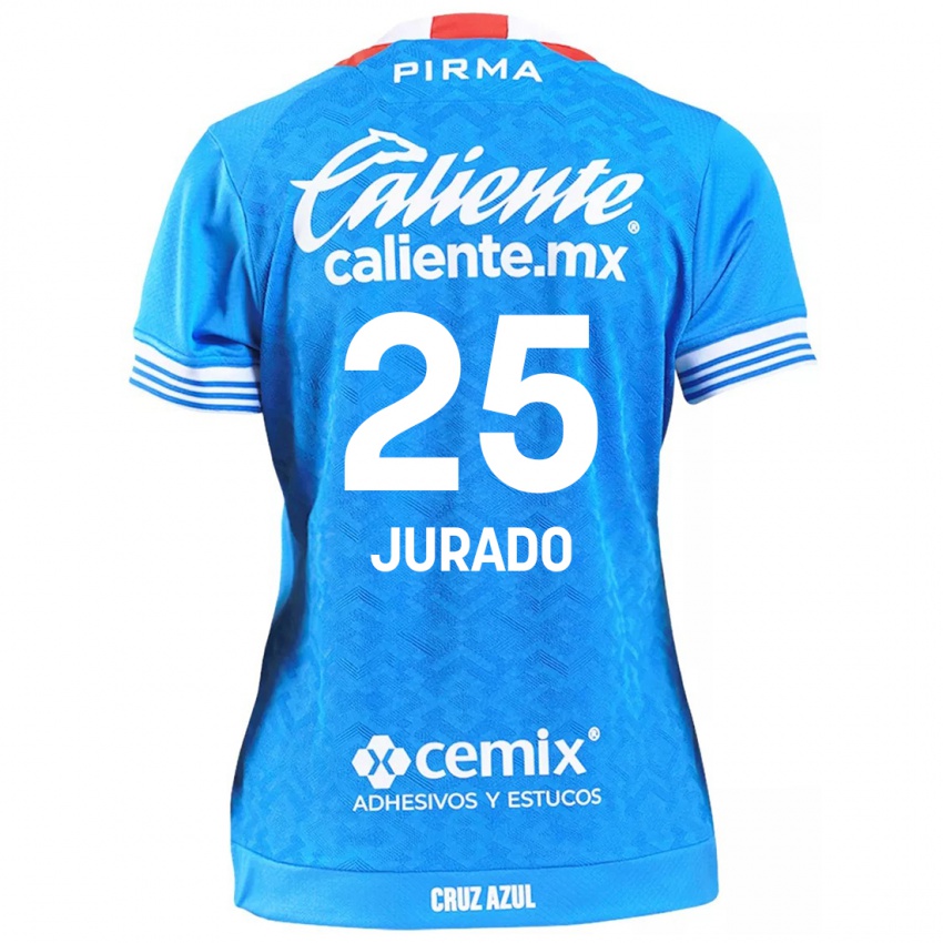 Niño Camiseta Sebastian Jurado #25 Cielo Azul 1ª Equipación 2024/25 La Camisa México