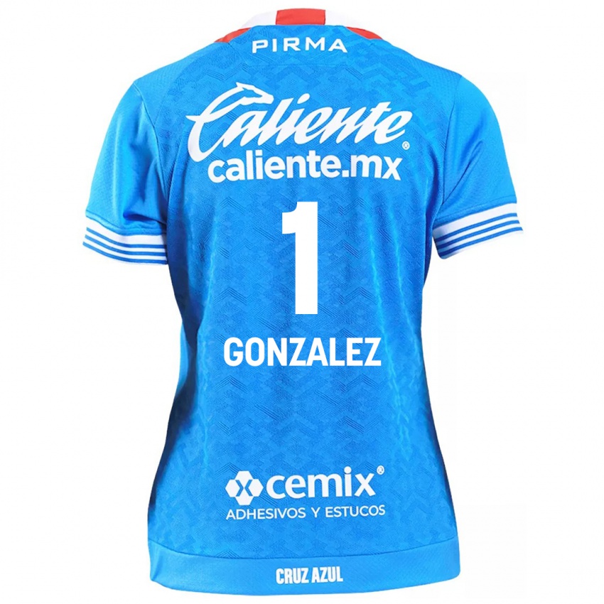 Niño Camiseta Itzayana Gonzalez #1 Cielo Azul 1ª Equipación 2024/25 La Camisa México