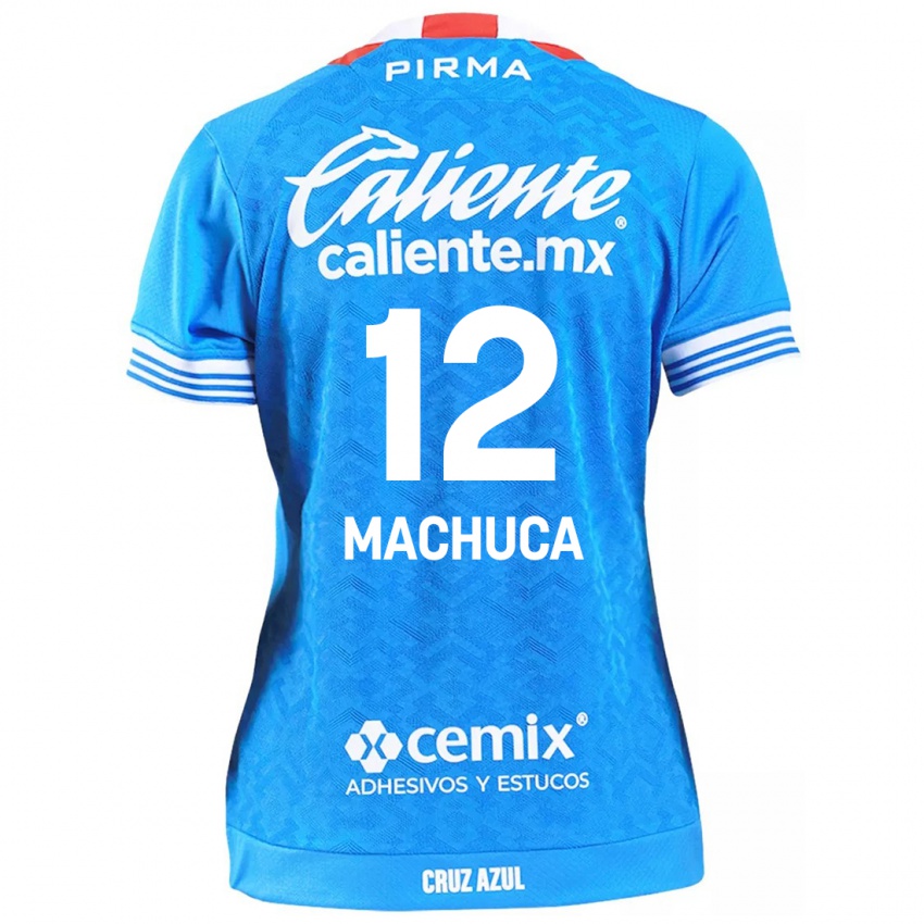 Niño Camiseta Gabriela Machuca #12 Cielo Azul 1ª Equipación 2024/25 La Camisa México