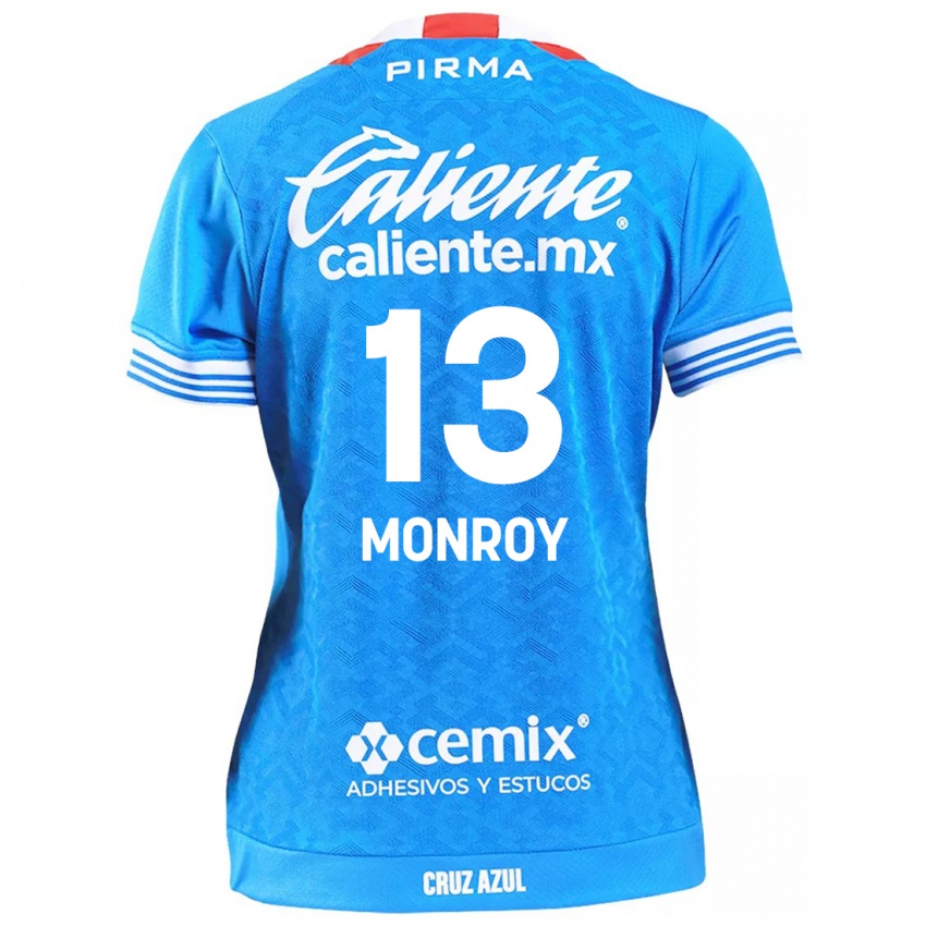 Niño Camiseta Daniela Monroy #13 Cielo Azul 1ª Equipación 2024/25 La Camisa México