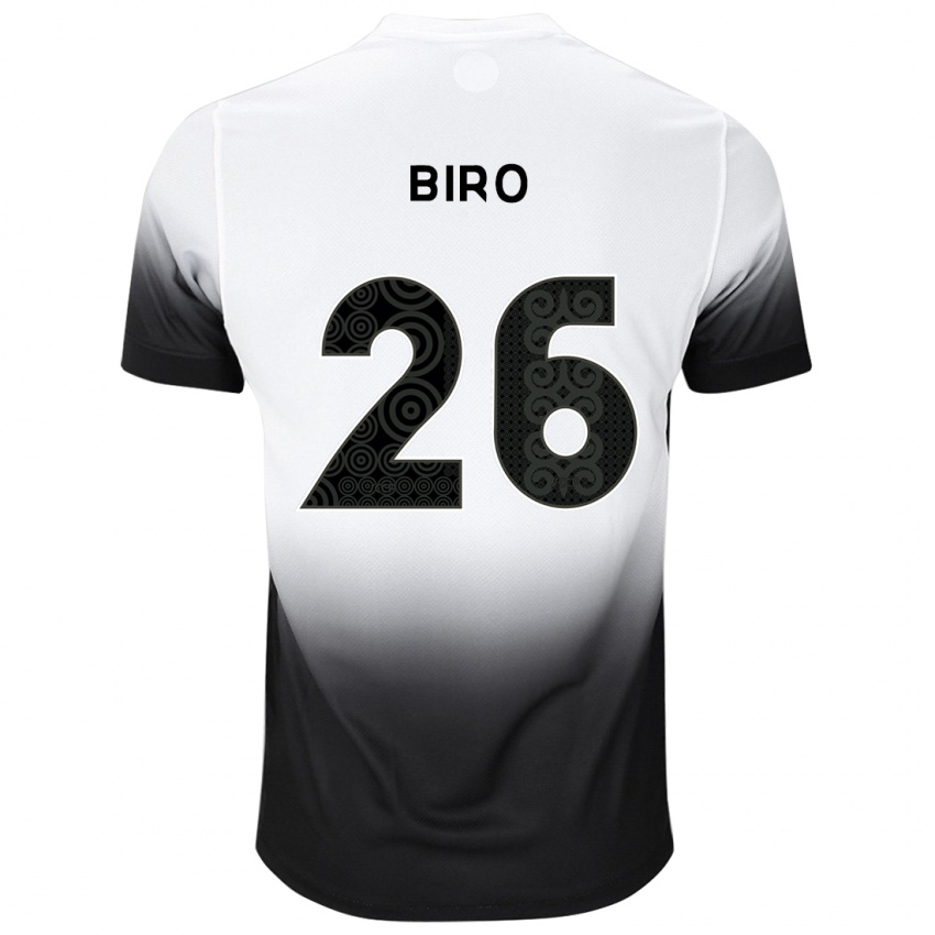 Niño Camiseta Biro #26 Blanco Negro 1ª Equipación 2024/25 La Camisa México