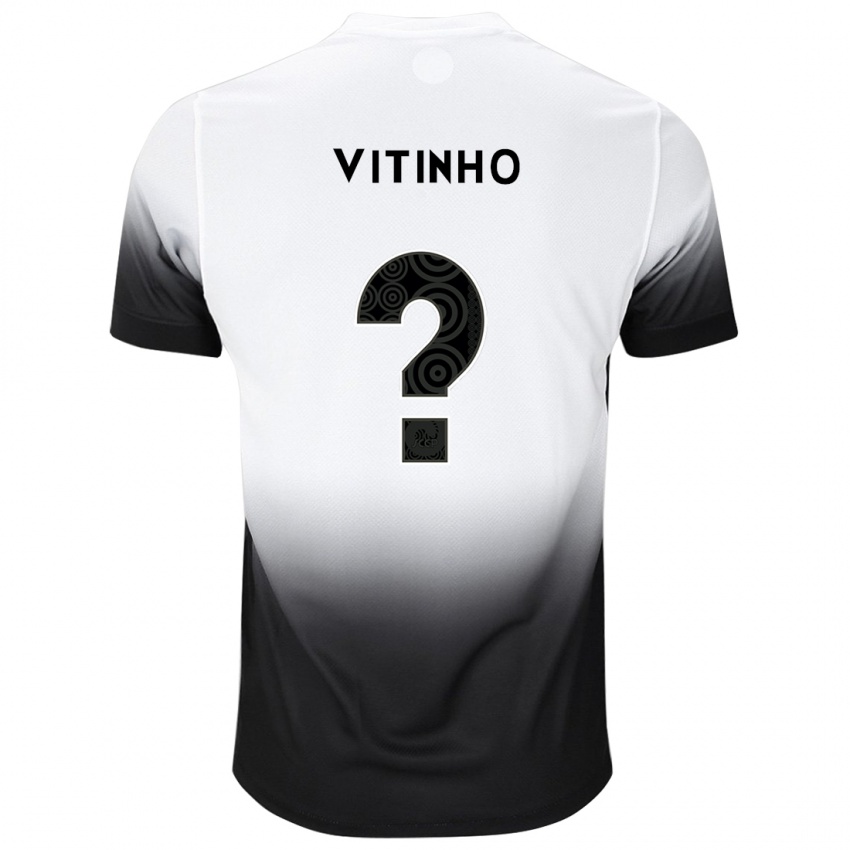 Niño Camiseta Vitinho #0 Blanco Negro 1ª Equipación 2024/25 La Camisa México