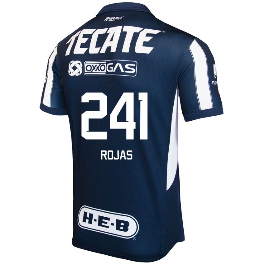 Niño Camiseta Luis Rojas #241 Azul Rojo Blanco 1ª Equipación 2024/25 La Camisa México