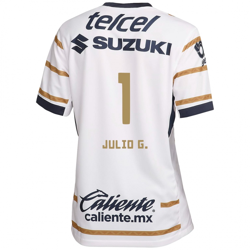 Niño Camiseta Julio González #1 Obsidiana Blanca 1ª Equipación 2024/25 La Camisa México