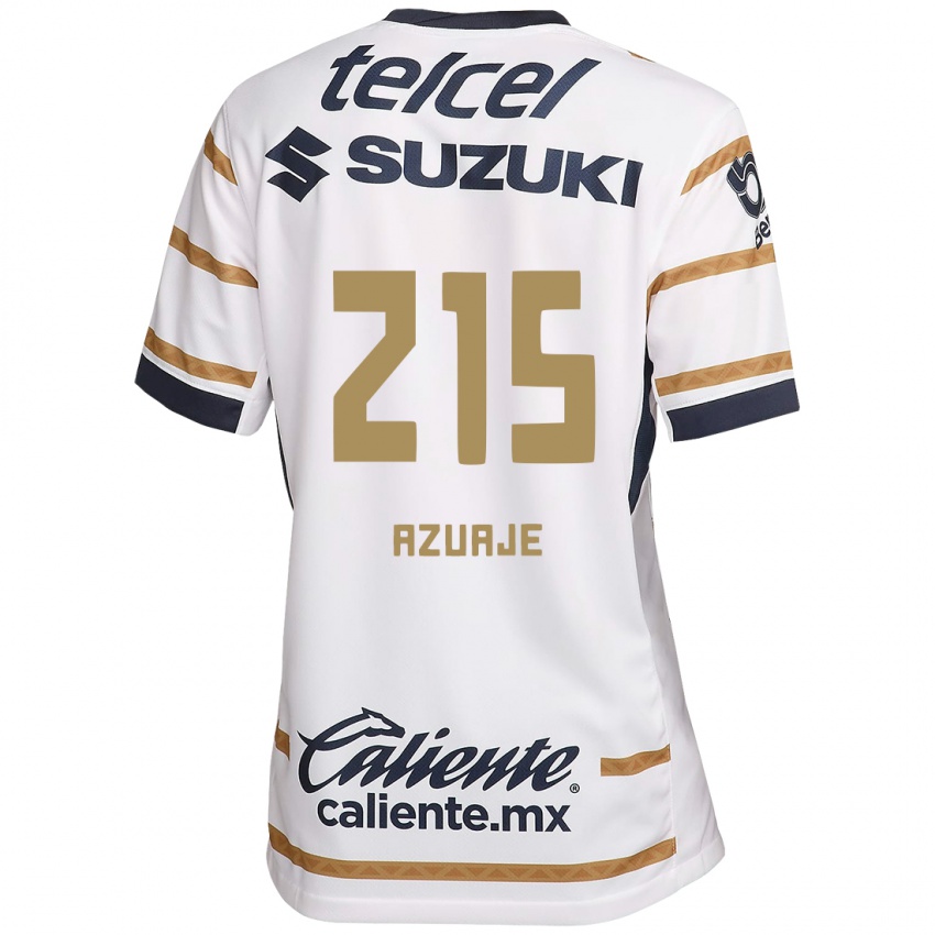 Niño Camiseta Ángel Azuaje #215 Obsidiana Blanca 1ª Equipación 2024/25 La Camisa México