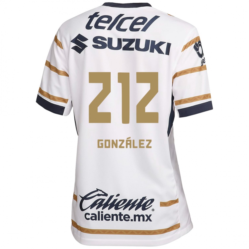 Niño Camiseta José González #212 Obsidiana Blanca 1ª Equipación 2024/25 La Camisa México