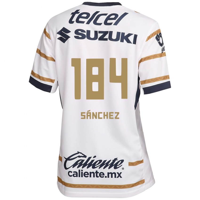 Niño Camiseta Manuel Sánchez #184 Obsidiana Blanca 1ª Equipación 2024/25 La Camisa México