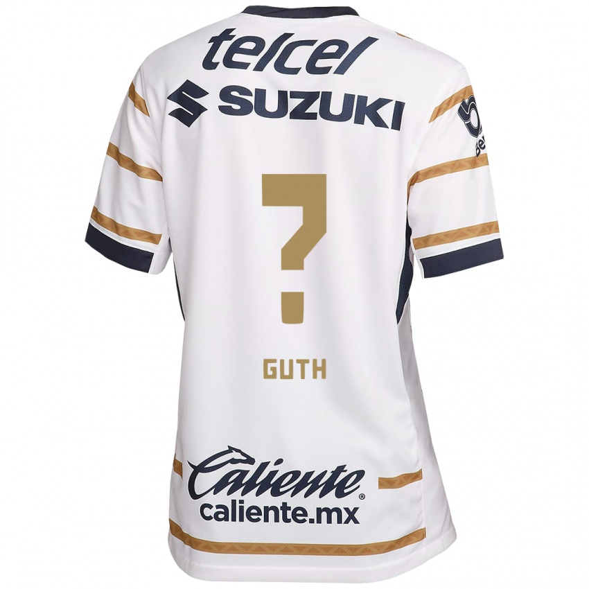 Niño Camiseta Tiago Guth #0 Obsidiana Blanca 1ª Equipación 2024/25 La Camisa México