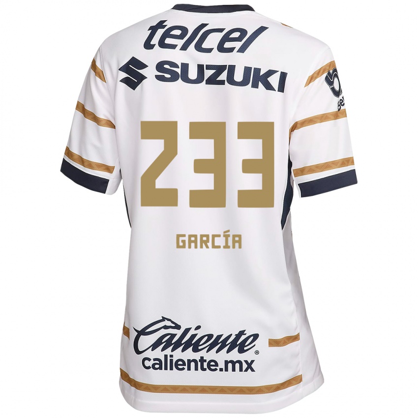 Niño Camiseta Carlos García #233 Obsidiana Blanca 1ª Equipación 2024/25 La Camisa México