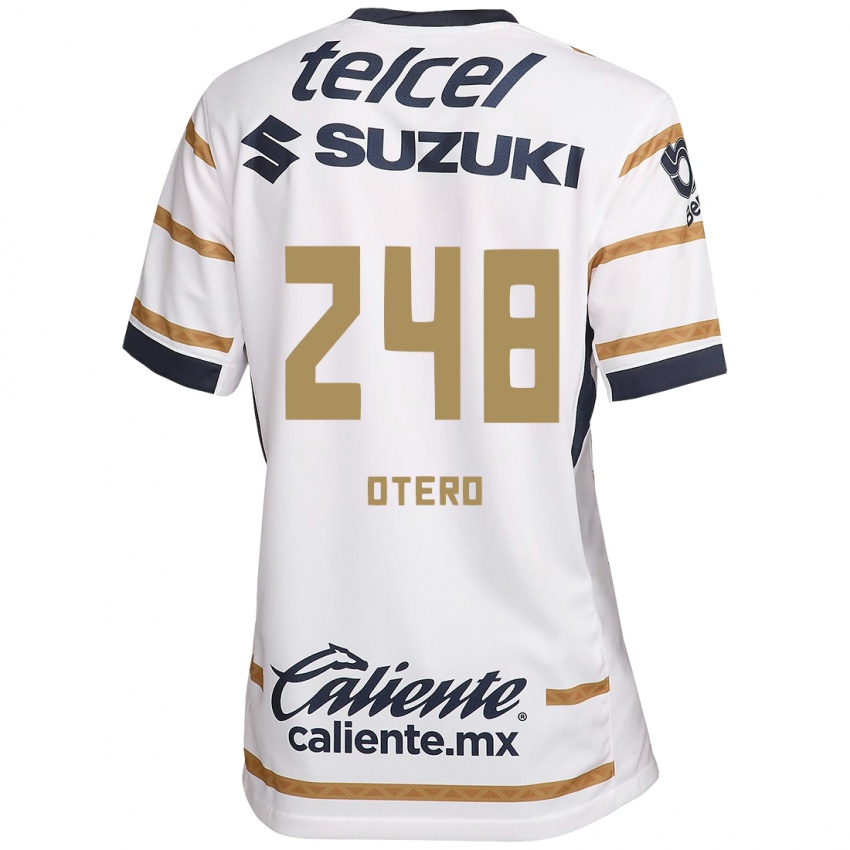 Niño Camiseta Jonathan Otero #248 Obsidiana Blanca 1ª Equipación 2024/25 La Camisa México