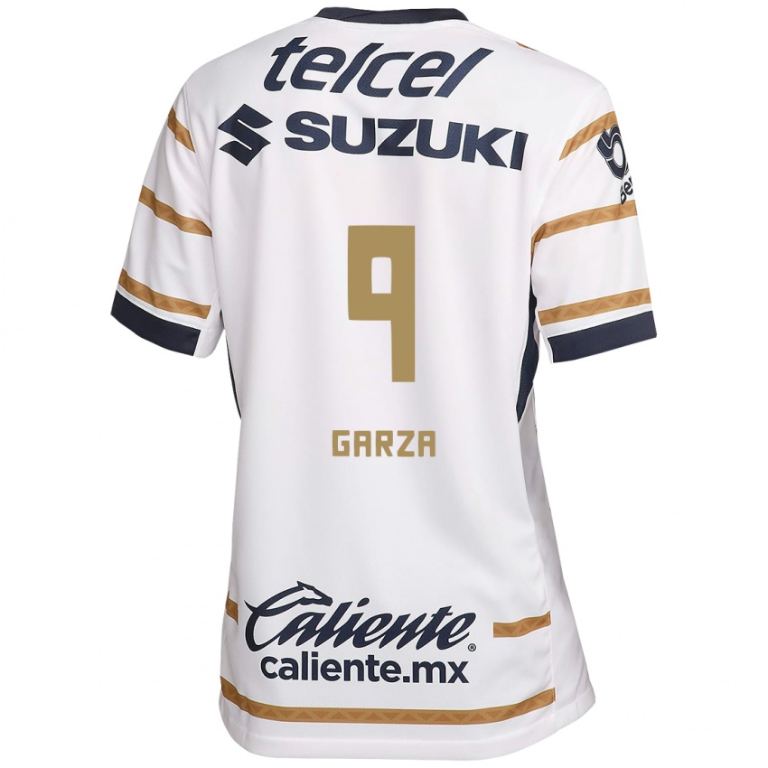 Niño Camiseta Dinora Garza #9 Obsidiana Blanca 1ª Equipación 2024/25 La Camisa México