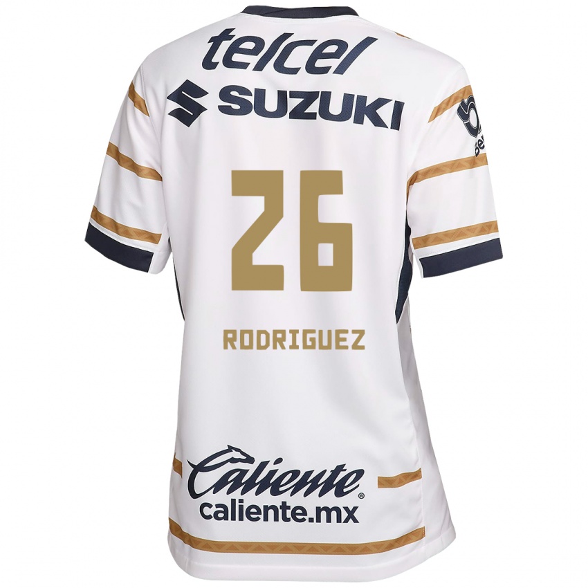 Niño Camiseta Lucia Rodriguez #26 Obsidiana Blanca 1ª Equipación 2024/25 La Camisa México