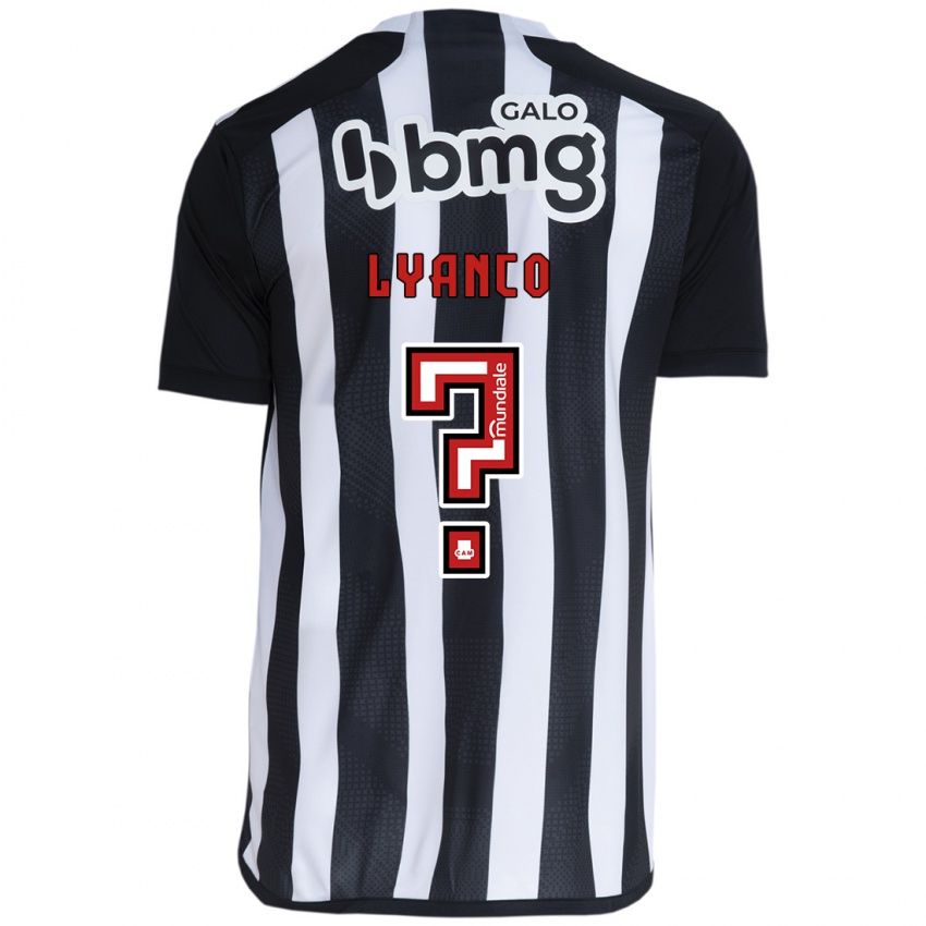 Niño Camiseta Lyanco #0 Blanco Negro 1ª Equipación 2024/25 La Camisa México