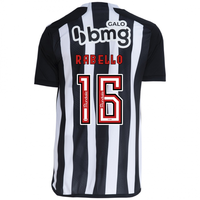 Niño Camiseta Igor Rabello #16 Blanco Negro 1ª Equipación 2024/25 La Camisa México