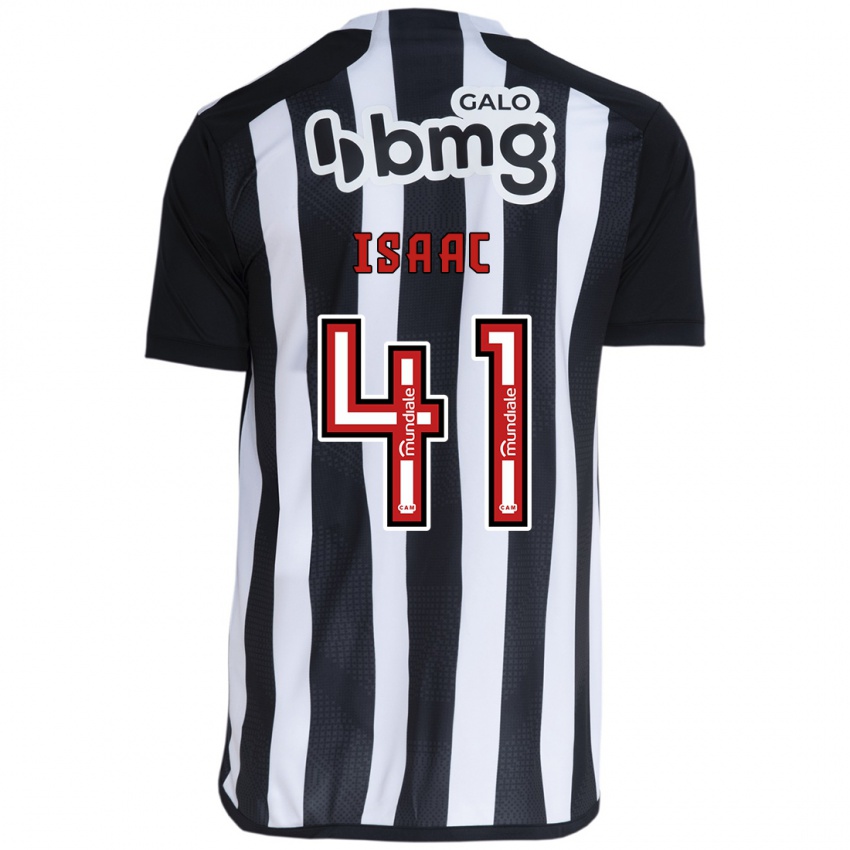 Niño Camiseta Isaac #41 Blanco Negro 1ª Equipación 2024/25 La Camisa México