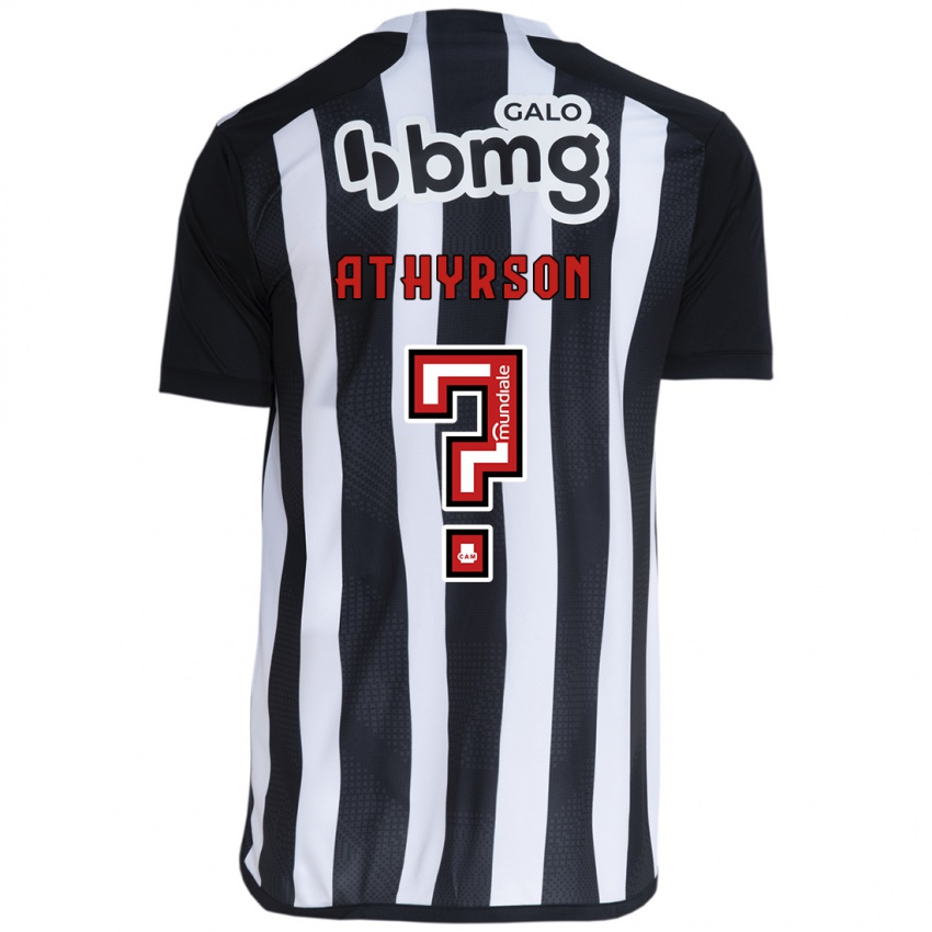 Niño Camiseta Athyrson #0 Blanco Negro 1ª Equipación 2024/25 La Camisa México