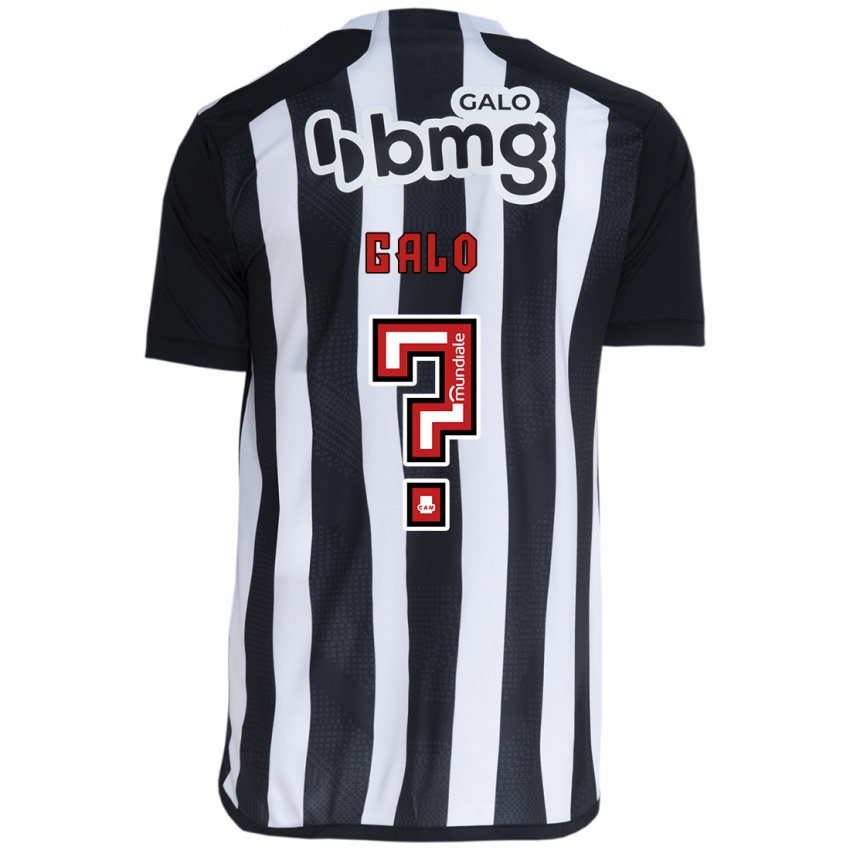 Niño Camiseta Diego Galo #0 Blanco Negro 1ª Equipación 2024/25 La Camisa México