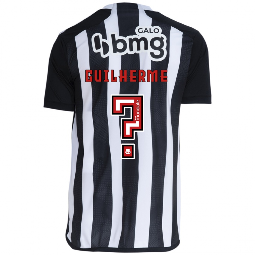 Niño Camiseta Kauan Guilherme #0 Blanco Negro 1ª Equipación 2024/25 La Camisa México