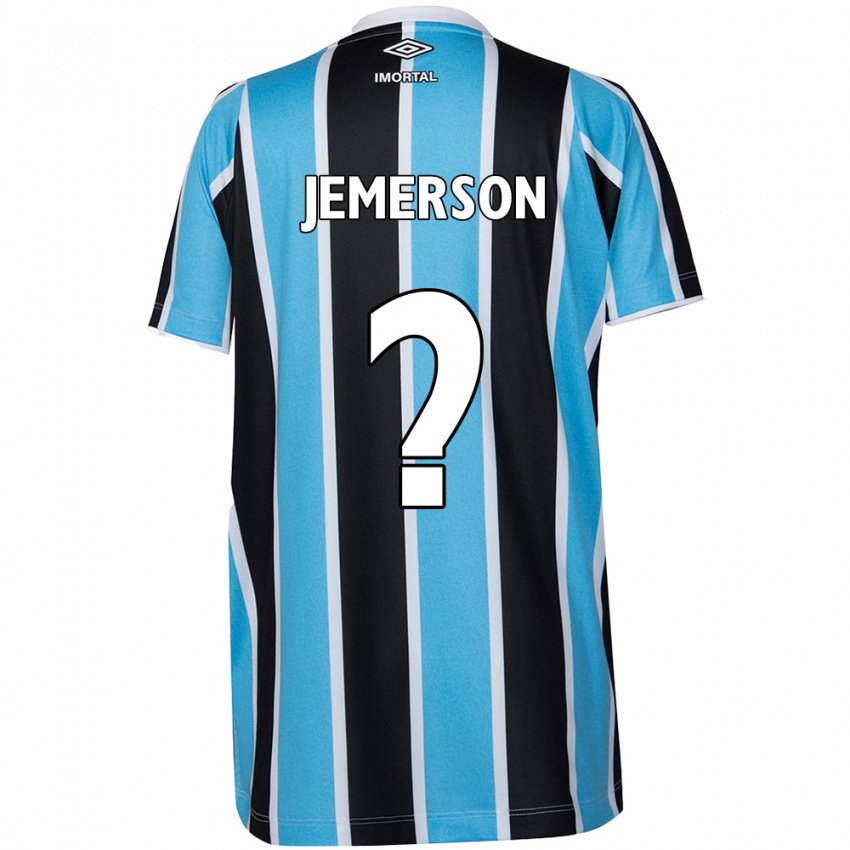 Niño Camiseta Jemerson #0 Azul Negro Blanco 1ª Equipación 2024/25 La Camisa México