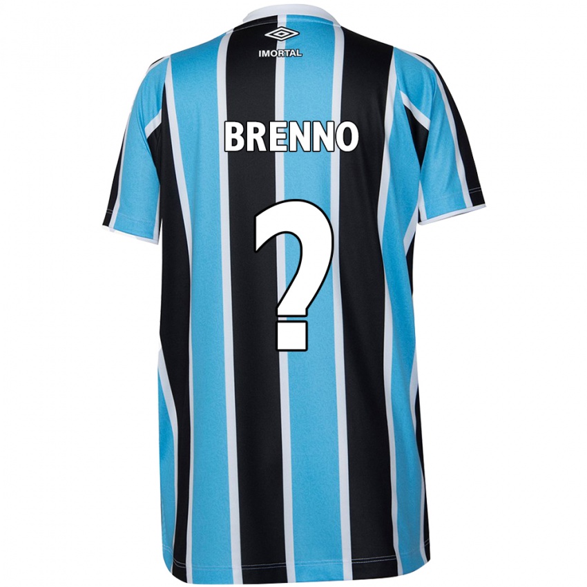 Niño Camiseta Brenno #0 Azul Negro Blanco 1ª Equipación 2024/25 La Camisa México