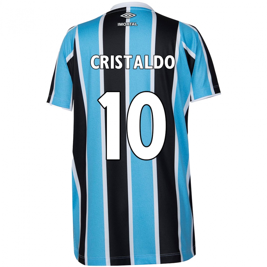 Niño Camiseta Franco Cristaldo #10 Azul Negro Blanco 1ª Equipación 2024/25 La Camisa México