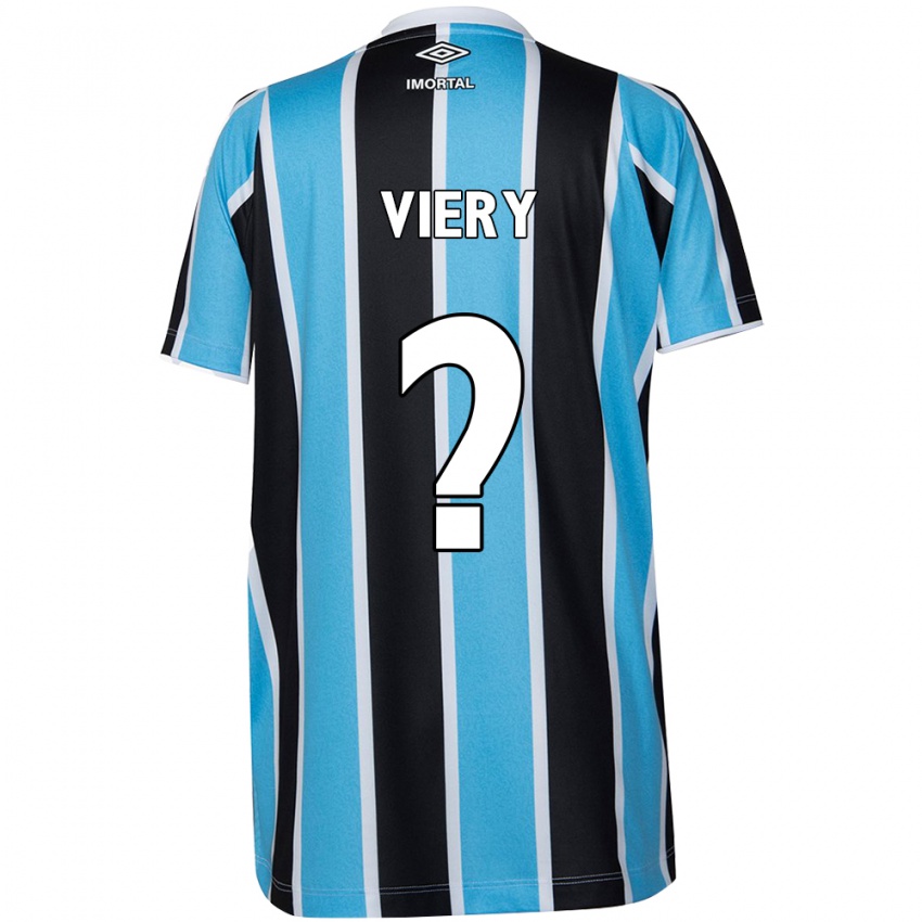 Niño Camiseta Viery #0 Azul Negro Blanco 1ª Equipación 2024/25 La Camisa México