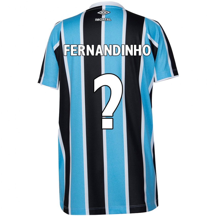 Niño Camiseta Fernandinho #0 Azul Negro Blanco 1ª Equipación 2024/25 La Camisa México