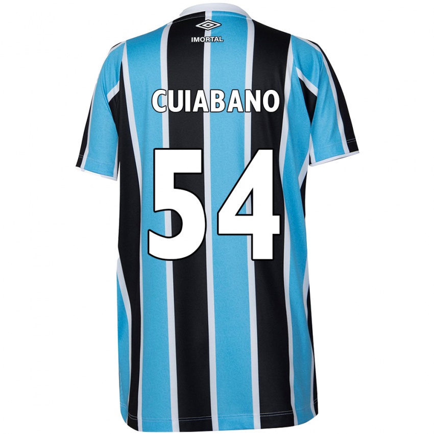 Niño Camiseta Cuiabano #54 Azul Negro Blanco 1ª Equipación 2024/25 La Camisa México