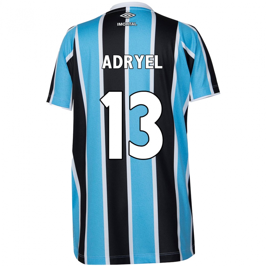 Niño Camiseta Adryel #13 Azul Negro Blanco 1ª Equipación 2024/25 La Camisa México