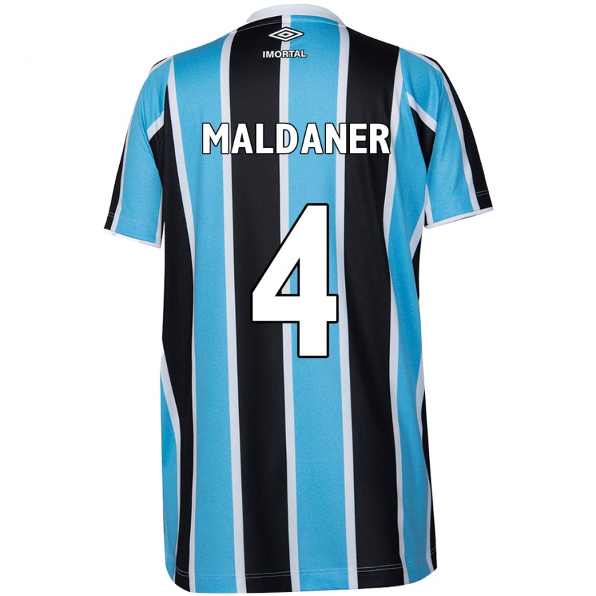 Niño Camiseta Pati Maldaner #4 Azul Negro Blanco 1ª Equipación 2024/25 La Camisa México